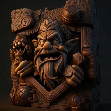 3D model Hearthstone Goblins vsGnomes game (STL)